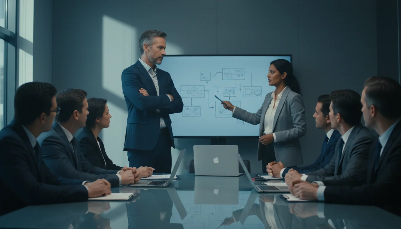 Confrontation: system over headcount, skepticism fills the room.